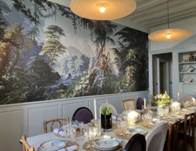 The dining room of the manor