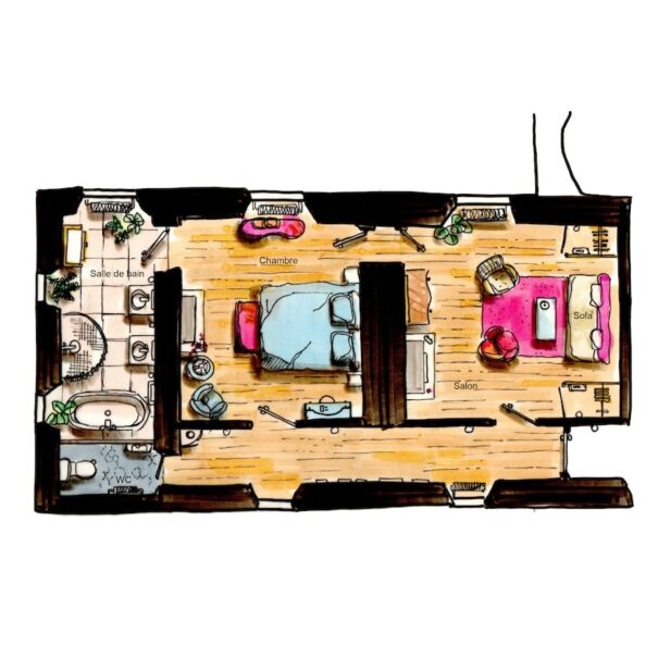 plan chambre d'hôtes hôtes hôtes maison d'hôtes location domaine sarthe Le Mans