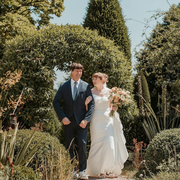 wedding day in the garden